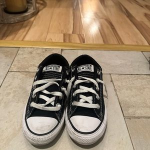 Black slip on converse for kids